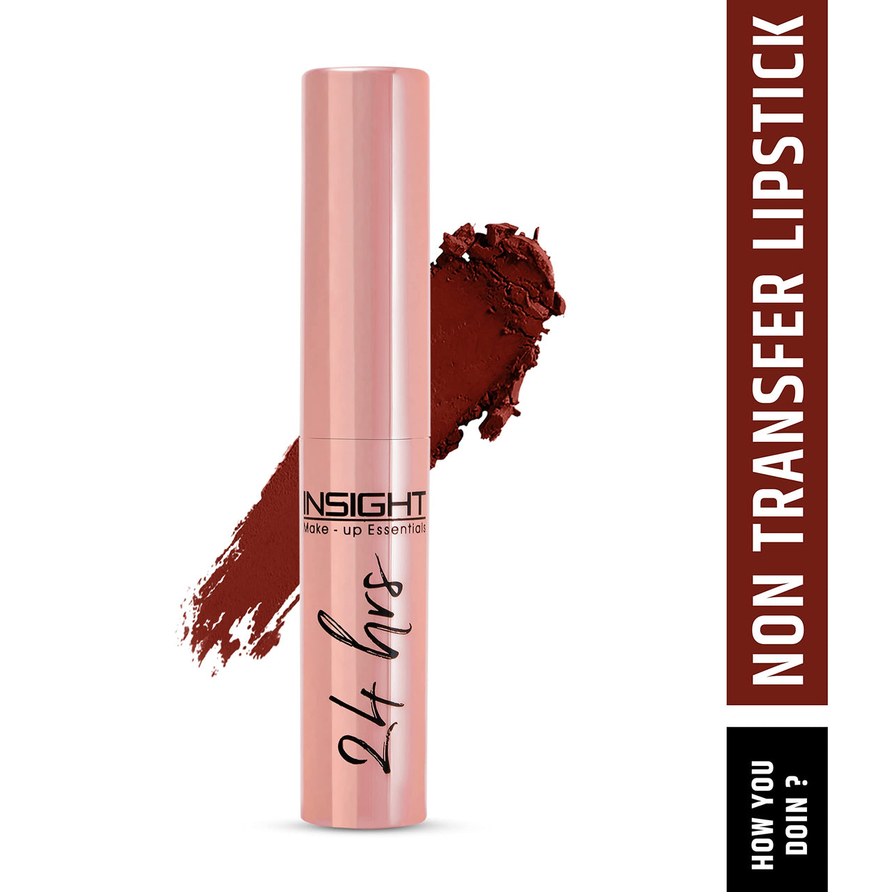 Insight Cosmetics 24 Hrs Non Transfer Matte Lipstick |Matte Finish |Lightweight Lipstick & INSIGHT COSMETICS MATTE LIP INK(LG43-04)