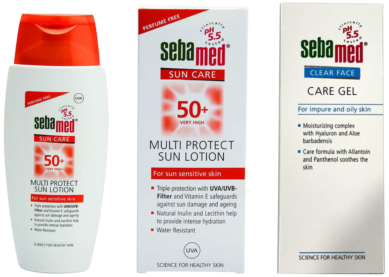 SebaMed Clear Face Care Gel & SebaMed Sun Lotion Combo