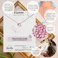 SoulKu Soul Shine Handmade Necklace, Empowering Jewelry With Healing Crystal, Inspirational Jewelry For Women, Mom & Sister, 2