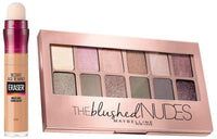 Maybelline New York Instant Age Rewind Radiant Acne Prone Concealer Cream, Medium, 6G And New York The Blushed Nudes Palette Eyeshadow, 9G, 1 Count