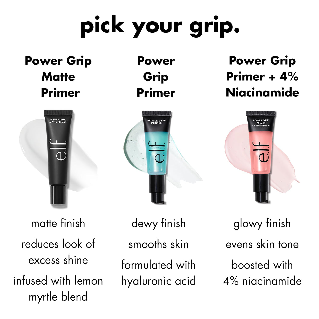 e.l.f. Power Grip Matte Primer, Gel-Based & Hydrating Face Primer For Smoothing Skin & Gripping Makeup, Moisturizes & Primes, Vegan & Cruelty-Free
