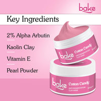 BAKE Anti Pigmentation Clay Mask with 2% Alpha Arbutin for Pigmentation, Dark Spots & Circles, Tan Removal | Anti Pigmentation Kaolin Clay Mask For Skin Brightening & Glowing | For Men & Women | 100g
