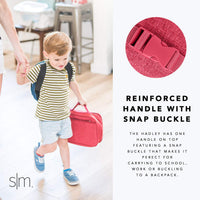 Simple Modern Kids Lunch Box for Toddler | Reusable Insulated Bag for Boys | Meal Containers for School with Exterior and Interior Pockets | Hadley Collection | Shark Bite Hadley Lunch Box -Shark Bite