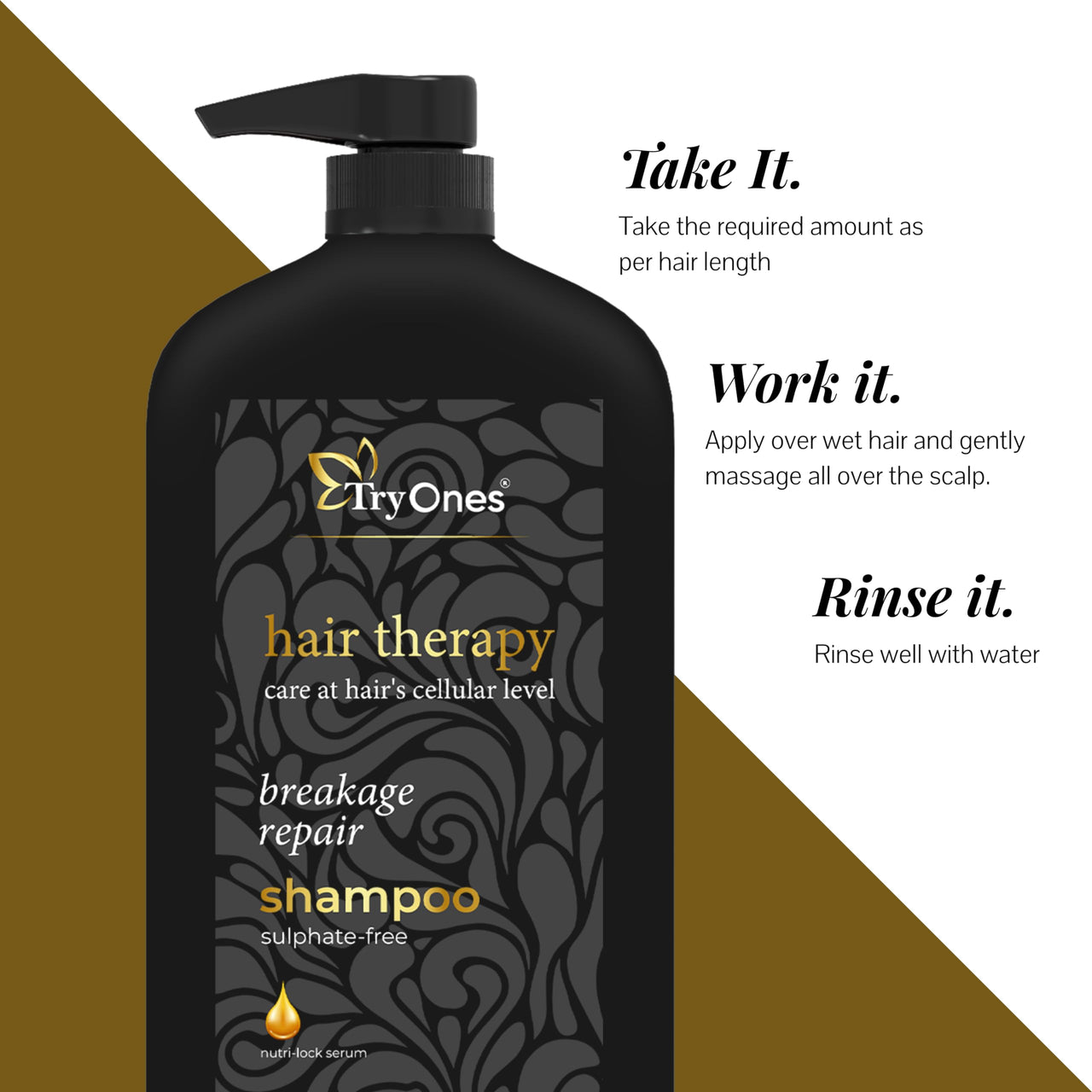 TryOnes Strengthening | Fortifying Formulation crafted in Reduce Dandruff, Prevents Hair Fall & Promote Hair Growth 1000 ml