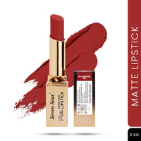 Seven Seas Matte With You Long Lasting Lipstick | Smooth Application |Transferproof & Smudge Proof | Highly Pigmented Lipstick for Women (Guardsman Red)