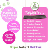 Nature Gnaws - Beef Jerky Chews for Small Dogs - Premium Natural Beef Gullet Sticks - Simple Single Ingredient Tasty Dog Chew Treats - Rawhide Free - 4-5 Inch 1 Count (Pack of 1)