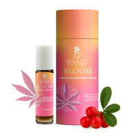 BOHECO Bloom Menstrual Pain Relief Roll-On, Ayurvedic Cramp Relief Oil with Vijaya Leaf Extract, Wintergreen and Mint, Travel-Friendly Roll-On for Period Pain, Fast-Acting, Stain-Free, 10 ml