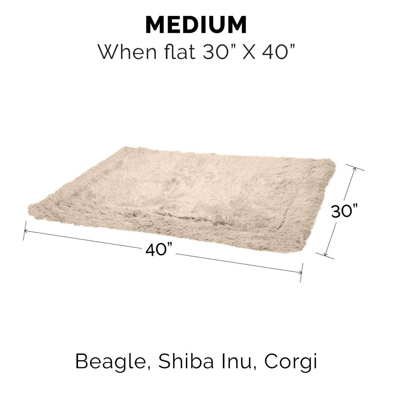 Furhaven Waterproof Throw Blanket for Dogs & Indoor Cats, Washable - Shaggy Plush Calming Long Faux Fur & Velvet Dog Blanket - Taupe, Medium Blanket - Long Faux Fur (Taupe) 40.0"L x 30.0"W x 0.3"Th Waterproof Only