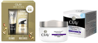 Olay Total Effect Day Cream (Spf 15), 50g & Cleanser Pack For Anti Ageing, 100g & Olay Night Cream Natural Aura Nourishing Repair Cream,50g