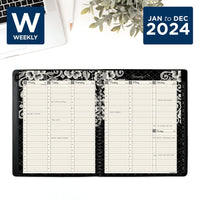 AT-A-GLANCE 2024 Weekly & Monthly Planner, Hourly Appointment Book, 8-1/2