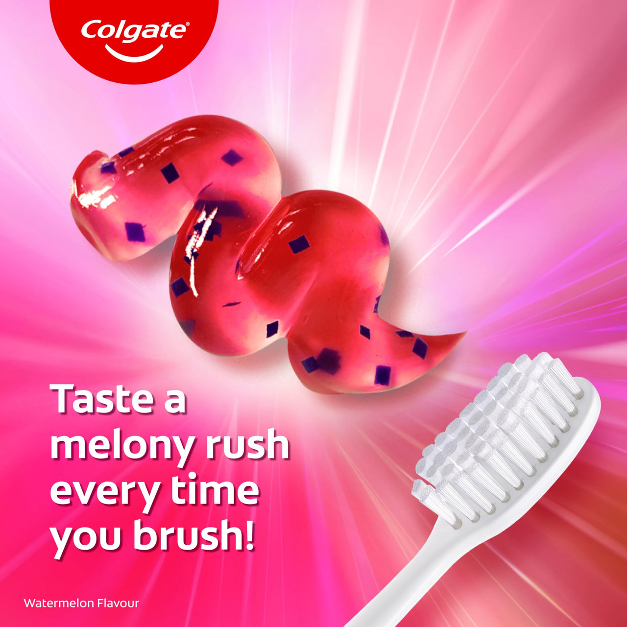 Colgate MaxFresh Watermelon Blast Gel Toothpaste, with Cooling Crystals, Watermelon Flavour, and Ultrafreeze Technology for Intense Freshness, 100g