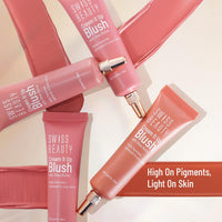 Swiss Beauty Cream It Up Blusher | Highly Pigmented | Long-lasting | Buildable & Blendable | All Skin Types | Shade - Natural Flush, 10ml