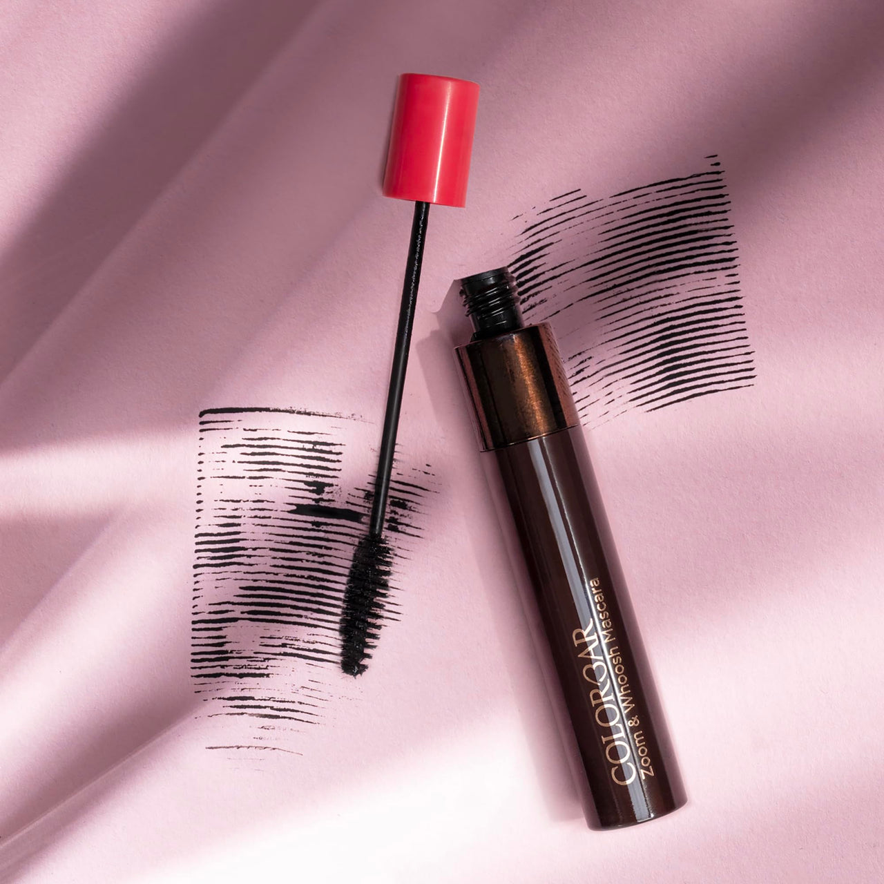 Colorbar Zoom and Whoosh mascara, Black Sin, 9 ml | Smudgeproof | Easy to use | Conditioning