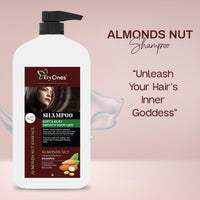 TryOnes Almond Nut Hair Shampoo Thick And Glossy Shampoo|For Gorgeous Shiny Hair |With The Goodness Of Badam Shampoo_1000_ML