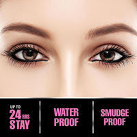 FACESCANADA Fresh Eyes Kajal Stick, 0.35G | With Rose Extracts | 24Hr Waterproof | Suits Sensitive Eyes | Intense Black Matte Finish | Refreshes Tired Eyes | Gentle | Smudgeproof | Vegan