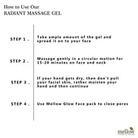 Mellow Herbals Facial Massage Gel | Ayurvedic Glow Boost for Oily & Acne-Prone Skin | Tightens, Hydrates & Revitalizes with Bergamot, Germanium Oil & Neem | Paraben-Free | 50g