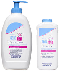 SebaMed Baby Lotion, 400ml & Baby Powder, 200g Combo
