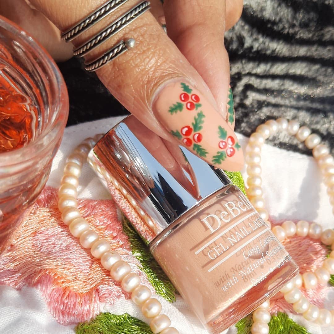 Debelle Gel Nail Polish Salmon Ballerina (Dusty Nude Nail Paint)|Non Uv - Glossy Finish |Chip Resistant | Seaweed Enriched Formula| Long Lasting|Cruelty And Toxic Free| 8Ml