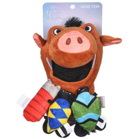 Pumbaa Burrow Dog Toy with Mini Removable Plushes 9in | Disney Dog Toys | Plush Toy for Dogs Inspired by Pumbaa from The Lion King with Crinkle Pumbaa & Bugs Plush Burrow 9 Inch