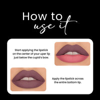 Seven Seas HD Intense Matte Lipstick | Non-Transfer | Lipstick For Women (607-Dark Coffee, 3.5G)