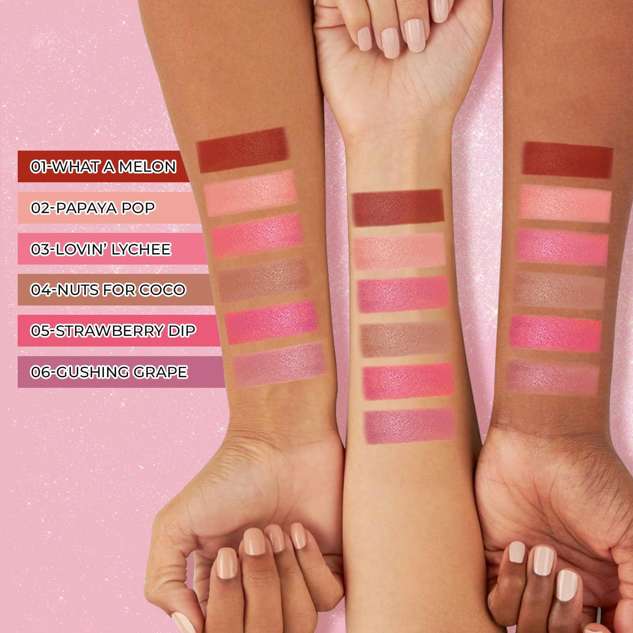 Just herbs Halo Glow Drop Blush Mango Butter + Rice Starch, Weightless Creamy Liquid Blush 10 ml (Strawberry Dip)
