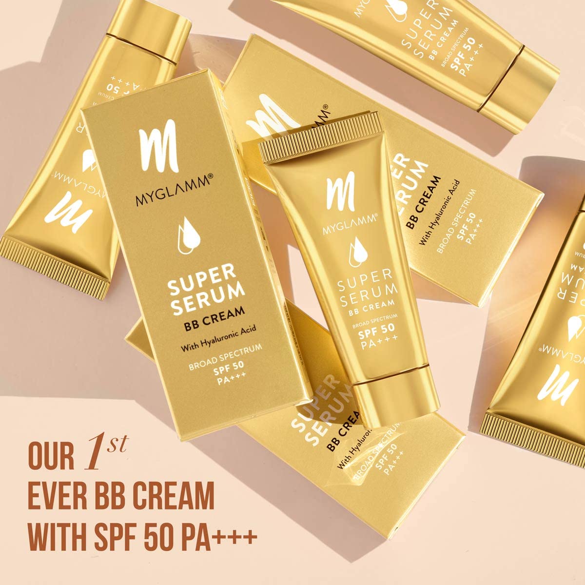 MyGlamm Super Serum BB Cream - 201 Pine - 30gm | BB Cream with SPF 50 & Hyaluronic Acid | 24 Hr Long Lasting & Hydrating