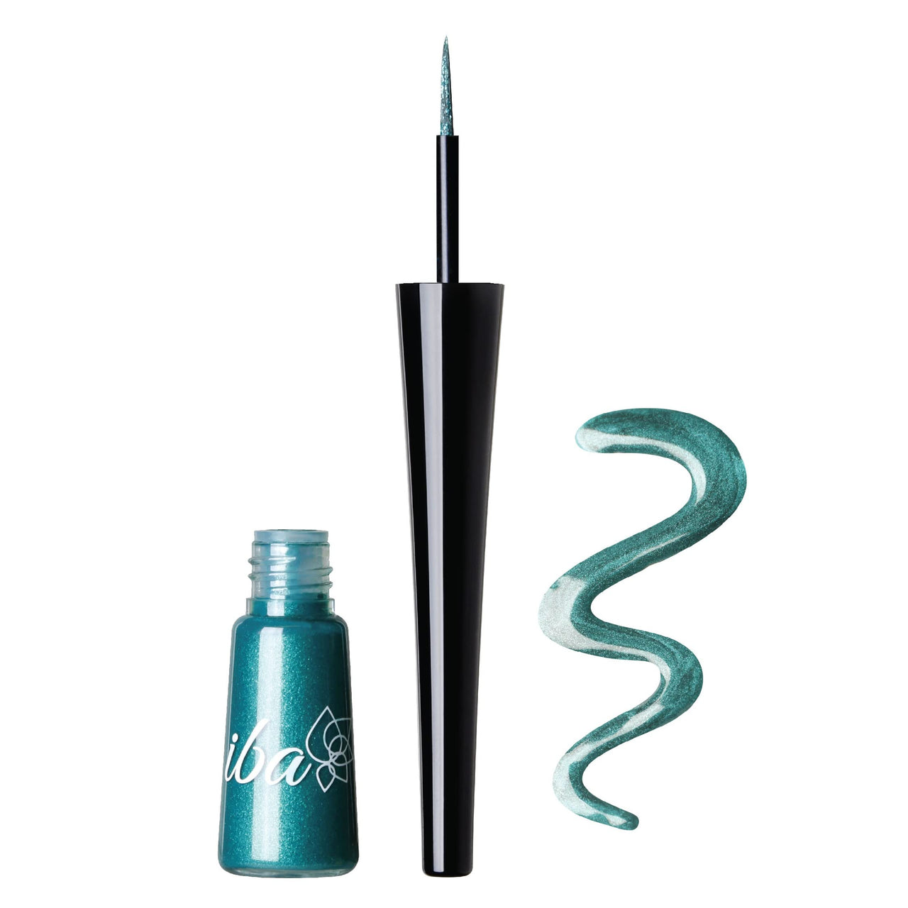 Iba Eye Talk Liquid Eyeliner - 03 Glamorous Green | 18 Hr Waterproof, No Fade & Smudge proof Eye Makeup | Quick Drying | Matte Finish | Halal Certified & Vegan Makeup