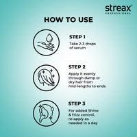 Streax Professional Vitariche Gloss Hair Serum | Frizz-Free Hair | Enhance Shine and Smoothness | With Vitamin E & Macadamia Oil| | For All Hair Types| 115 ml Pack of 2