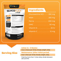 VetriScience GlycoFlex Plus, Clinically Proven Joint Support Cat Supplements - Joint Health Supplement with Glucosamine, Chondroitin, MSM, and DMG - 30 Chews, Fish Flavor Glycoflex Plus Chondroitin