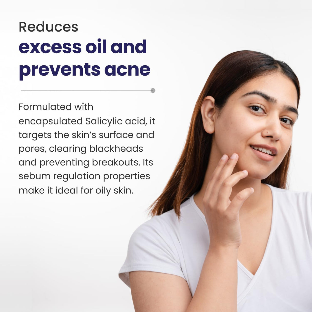 RE' EQUIL Skin Clarifying Serum | 1% Salicylic Acid, 5% Granactive | Treats Active Acne, Prevents Breakouts, Regulates Sebum Production | 25 Ml