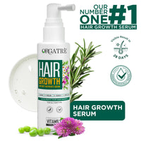 ORGATRE Hair Growth Serum for scalp - 50ml | 3% Redensyl, 4% Anagain, 3% Procapil, 1% Capilia Longa & Rosemary Oil | Scalp Treatment & Hair Tonic for Men & Women | Effective Hair Regrowth Formula