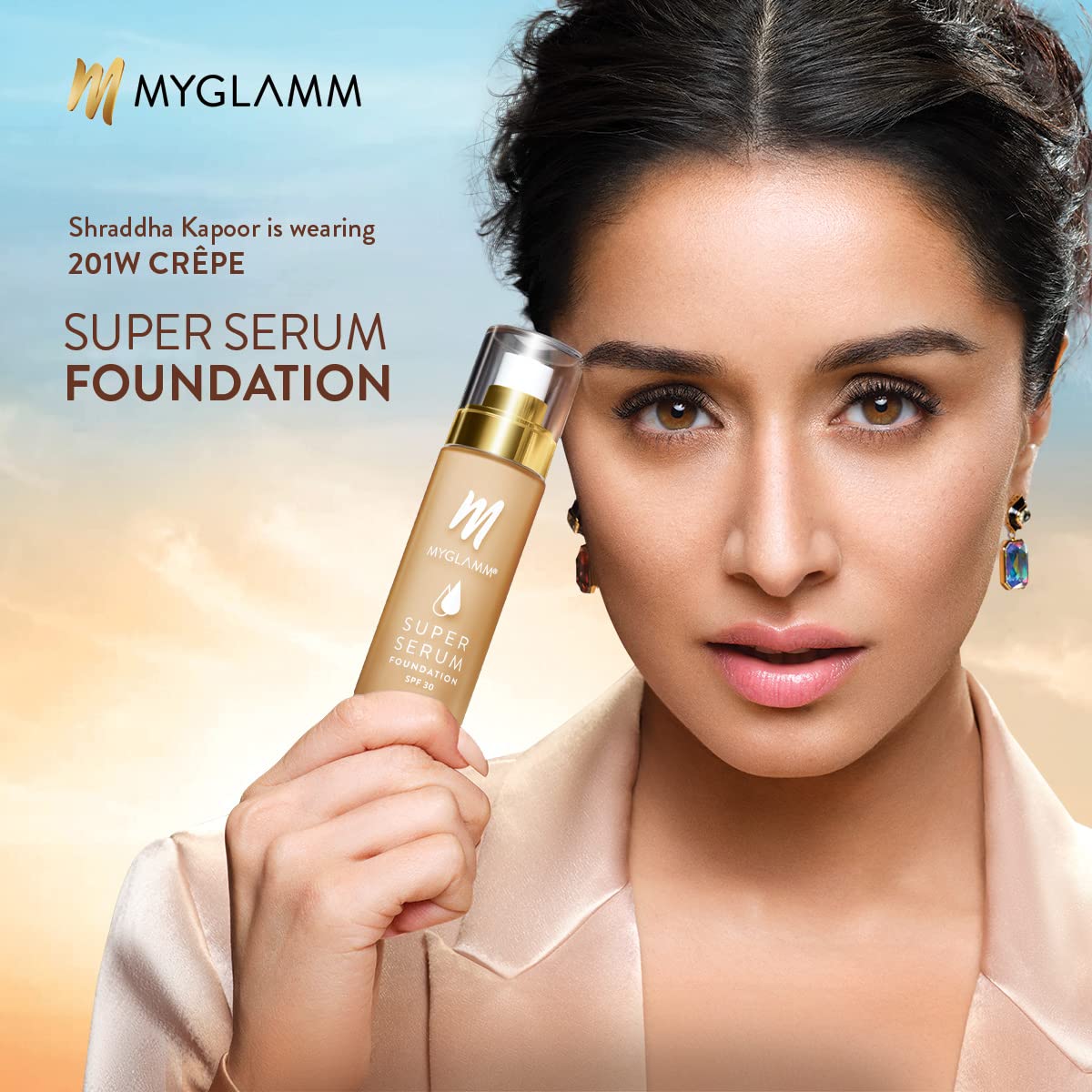 MyGlamm Super Matte Serumfoundation -301N Biscuit, 33 Gm | Liquid Foundation With Hyaluronic Acid | 8 Hr+ Long Lasting & Hydrating Foundation With Spf 30|All Skin Type, Full Coverage.