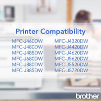 Brother Printer LC2033PKS Multi Pack Ink Cartridge, Cyan/Magenta/Yellow