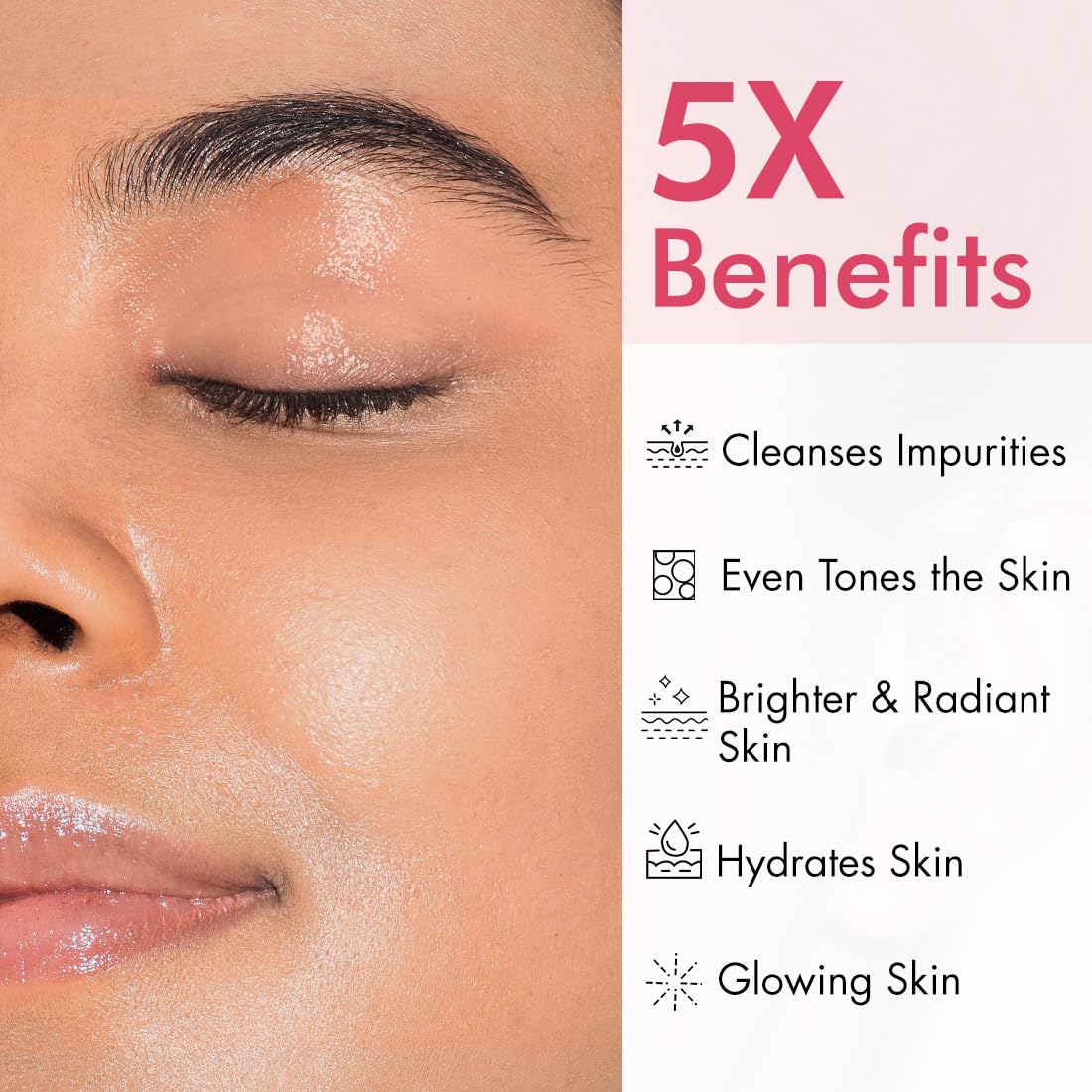 mCaffeine CLEAR GLOW 1% Kojic Acid Daily Brightening Face Wash with Glutathione For Dark Spots & Pigmentation |Brightens Skin |Face Wash For Men & Women | Non-Drying, Fragrance Free - 100ml