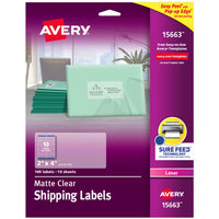 Avery Printable Shipping Labels with Sure Feed, 2