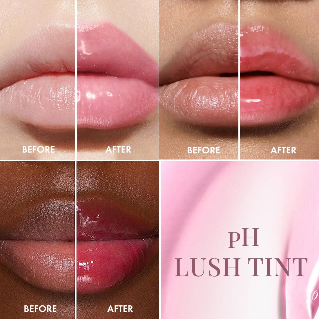 mCaffeine Shades pH Lush Lip & Cheek Color Changing Tint |Hydrates, Plumps, Non-sticky | Infused with Squalane & Rich Oil Blend | Juicy, Glazed Lips with Unique Pink Tint | Lipstick for Women | 5 ml - Tint Shift (pH Tint Shift)