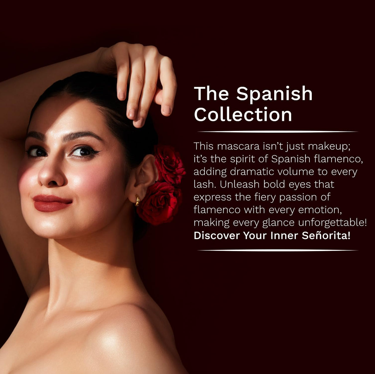 Pilgrim Mega Volume Waterproof Mascara High-definition Volume Smudge-proof Black Passion-02 | 5ml