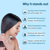 Aravi Organic 100% Pure Cold Pressed Virgin Coconut Oil - For Healthy Hair and Skin - 200 ml