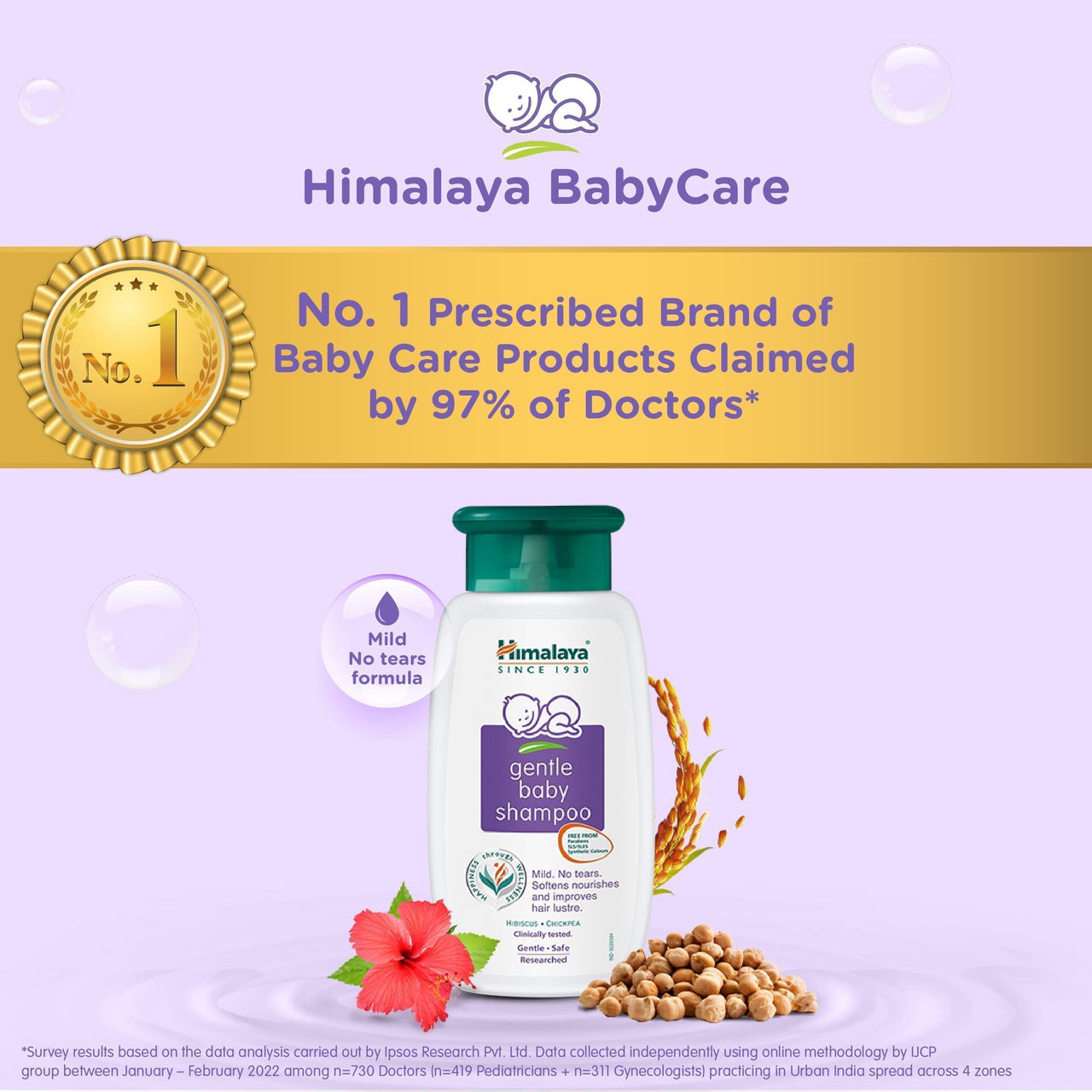 Himalaya Baby Gift Pack Series,Pack of 1 Set,White & Himalaya Gentle Baby Shampoo (200ml)