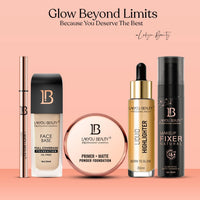 Lakyou Beauty 2in1 Primer + Matte Powder | Same Shade With Matte And Shimmery Effect | Long Lasting And Waterproof Formula | shade-01(White Ivory) | 30g