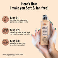 Ghar Soaps Magic De-Tan body wash for tan removal | Exfoliating Body Wash with Saffron, Lactic Acid & Niacinamide | Detan body wash | Removes Tan & Helps in Skin Lightening | Paraben & SLS Free