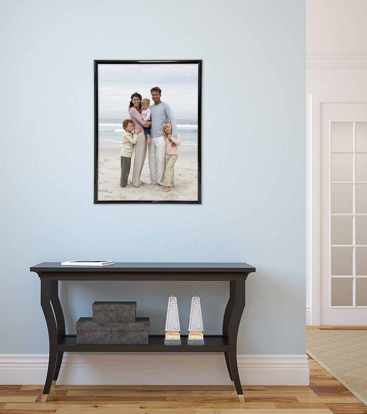 MCS Trendsetter 20x28 Poster Frame Black High-Gloss, Vertical & Horizontal Wall Hanging Large Picture Frame for Photos, Posters & Art Prints (1-Pack) 20 x 28 in Single