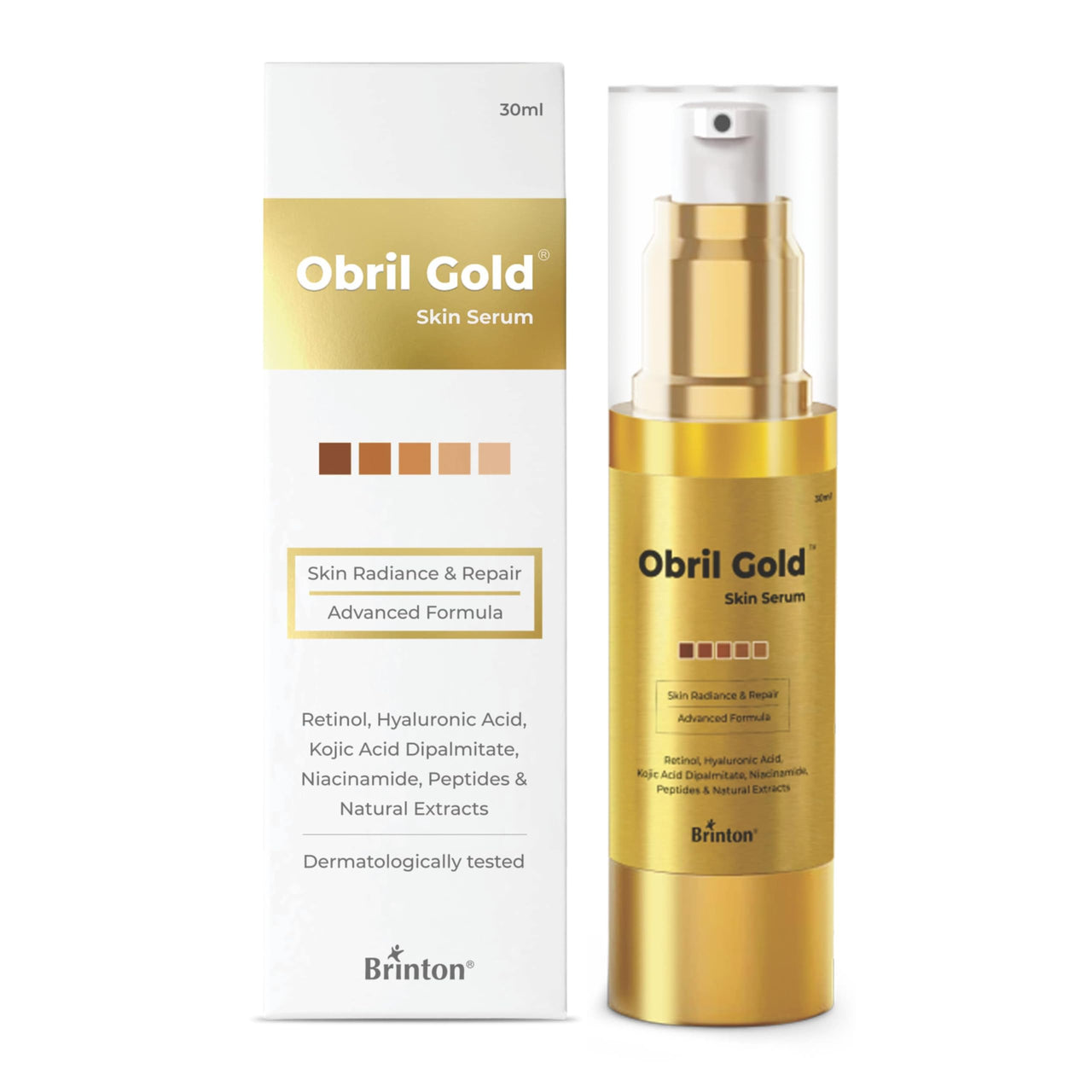 Brinton Obril Gold Skin Serum for Pigmentation & Skin whitening 30 Ml