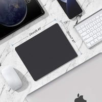 Mouse Pad, Black Premium Hard Metal Aluminum Mousepad, Double Side Waterproof Ultra Smooth Mouse Pad for Fast and Accurate Mouse Control for Office and Gaming, 9.4 x 7.9inch Medium