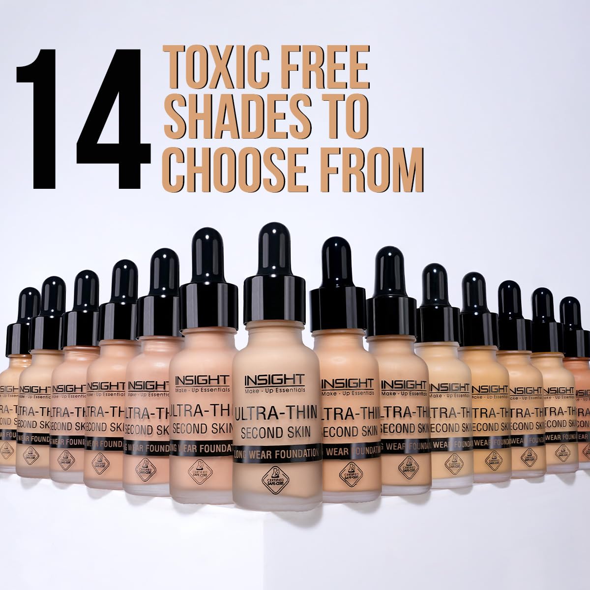 INSIGHT Cosmetics Ultra-Thin Second Skin Long Wear Liquid Matte Foundation For All Skin Types| Waterproof Full Coverage Long Lasting | Light Oil Free Face Makeup| 20Ml(FD28-03), Pack Of 1
