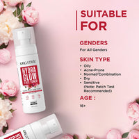 Orgatre Hydra Glow Face Toner for Women | Rose Water Spray with Niacinamide, Cucumber & Hyaluronic Acid | Face Toner for Pores Tightening, Acne-Prone Skin & Glowing Complexion | 100ml