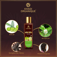 Khadi Organique Amla & Bhringraj Hair Conditioner | Enhance Hair Color | Strengthen Hair Follicles(SLS & Parabeen Free) pack of 2 400 ML