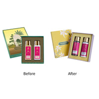 Forest Essentials Indian Rose Absolute Gift Box | Body Care Gift Set with Premium Body Wash & Body Lotion | 2 Piece Gift Set
