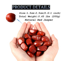 DUQGUHO Red Jasper Healing Crystals Stones Set Natural Tumbled Polished Crystal Stones Bulk Irregular Pebble Stones Fish Tank Rocks 0.45 lbs 06 Red Jasper