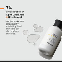 Minimalist 7% ALA + Glycolic Brightening Face Wash | With ALA For Glowing Skin, AHA for Exfoliation and Vitamin B5 For Hydration | Sulphate-free | Fragrance- free | For Men & Women | 100 ml